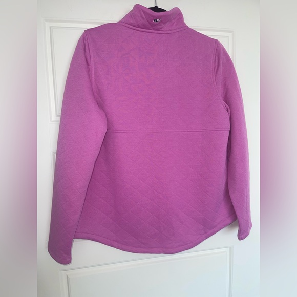 Vineyard Vines Fuchsia Quilted Pullover Size Medium NWT - Picture 2 of 4